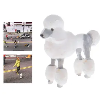 1:64 Diorama Pictat Figura Animale De Companie Câine, Model Caractere Strada Constructii Feroviare Layout Birou Colectii De Decor