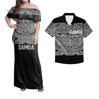 Hycool Samoană Alb Negru Model Simplu Designer De Rochii De Seara Pentru Femei De Vară Sexy Rochii Negre De Epocă Mâneci Bufante Rochie