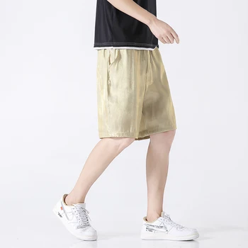 Pantaloni Scurți Pentru Bărbați Streetwear Hiphop Harajuku Talie Elastic De Vară 2020 Bărbați De Pantaloni Scurți De Plajă Sport Casual Pantaloni Scurti Dropshipping