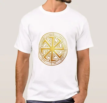 Puterea Veșnică și Ciclism. Aur Kolovrat Slave Simbol T-Shirt. Vara din Bumbac cu Maneci Scurte O-Neck Mens T Shirt Noi S-3XL