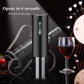 1 buc Electric Sticla de Vin Deschizator de Bucătărie de uz Instrument 28x8x8cm Zgomot Redus Deschide în 6 Secunde Electric Deschizator de Sticle de Vin