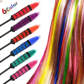 1 BUC Moda Non-toxice One-time Mini Culoarea Parului Pieptene 6 Culori Pentru Par Culoare Multicolore Vopsea de Par Pieptene Îngrijirea Părului Styling TSLM2
