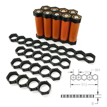 10 BUC 18650 Baterie Litiu Căldură suport Suport Nealiniere Distanțier Grupul de Asamblare DIY Cutie Baterie Caz Pack Despicare Suport