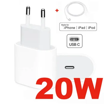 10 Pack 18W PD încărcător rapid Pentru iPhone 11 Pro Max USB C C2L Adaptor UE încărcător de Călătorie QC3.0 pentru Apple 12 cabluri Incarcator cu Cutie