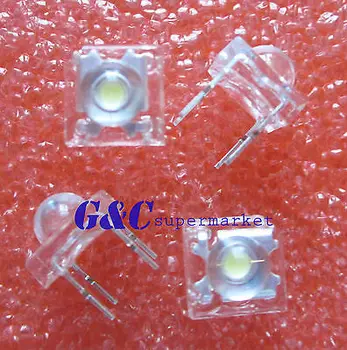100 buc 5mm 4pin Piranha LED-uri Albe Super-Luminoase, LED DIY electronice