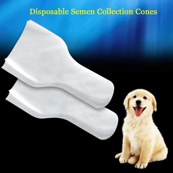 100buc Canin de Colectare a materialului Seminal Conuri, de Unică folosință Canin Inseminare Artificială Conuri de Câine de Colectare a materialului Seminal Sac