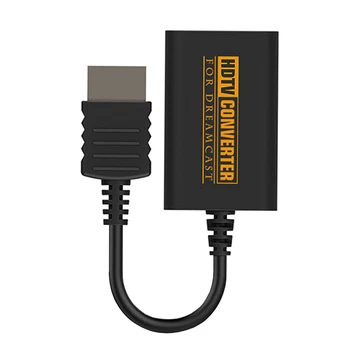 1080P Video Audio Negru Durabil Converter ABS Consola de jocuri Portabile Accesorii Plug and Play pentru Cablu Adaptor Pentru Dreamcast