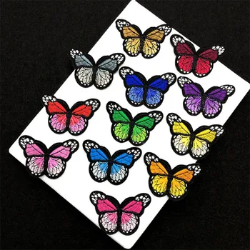 10buc coase pe Fluture Broderie Patch-uri Pentru Haine Multicolore Aplici Insigna Autocolante Pentru Haine
