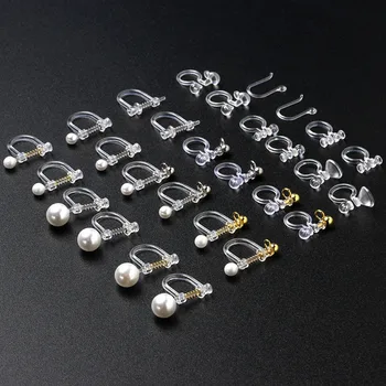 10buc DIY Cercel Setările Manual Legăna Cercei Cârlig de Cristal Cercei Clip pentru a Face Bijuterii Accesorii