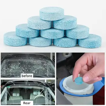 10buc Multifunctional Concentrat Efervescente Spray Cleaner Comprimat Albastru Geam Curat Pentru Auto Și de Curățare de uz Casnic