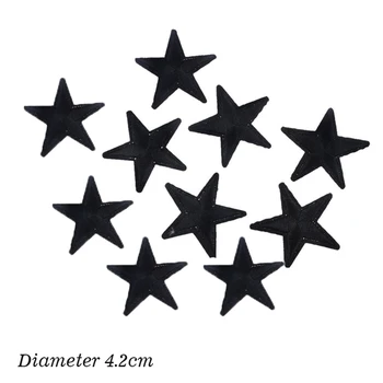 10buc/punga de Star Broderie Coase de Fier pe Patch Insigna Haine Aplicatiile de Sac Tesatura 4.2 cm Pânză Autocolant Aplicatiile Îmbrăcăminte Accesorii