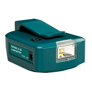 14.4 V/18V Li-pe Baterie Dual Port USB cu Lumina LED-uri Spotlight în aer liber Lanterna pentru Makita Baterii