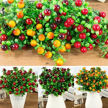 18 Capete De Flori Artificiale Fructe De Rodie Stamen Scrapbooking Flori Pentru Acasă Decorare Nunta Cutie Meserii Consumabile