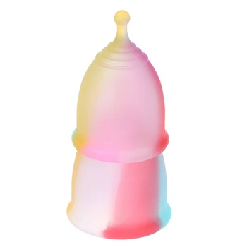 1BUC Colorate Femei Cupa de Silicon Cupa Menstruala de Igienă Feminină Menstrual Doamna Ceașcă de Îngrijire a Sănătății Perioada de Cupa