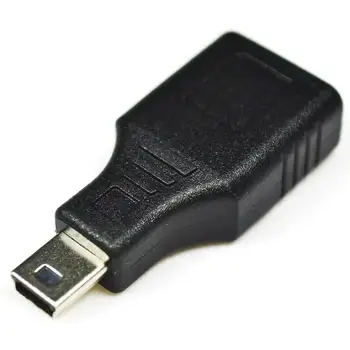 1buc Mini-USB3.0 OTG O Femeie La Micro USB Mini Incarcator Adaptor Convertor USB de sex Masculin La Feminin 5 Pin Negru MM5