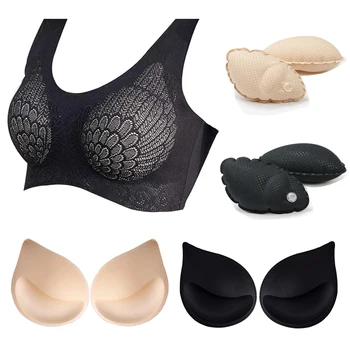 2-1Pair sutiene Push-Up Cupe Breast Enhancer Scos Sutienul Umplutură Insertii Cupe pentru costume de Baie Bikini Umplutură Accesorii