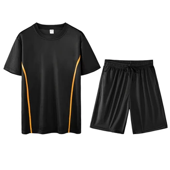 2 buc Set Tricouri Barbati Trening Jogging Sport Casual Respirabil Tricouri Barbati cu Uscare Rapida Topuri Tee Mens T Shirt Femei