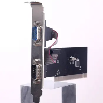 2 Port PCI Serial RS232 DB9 Adaptor Card Suport Controler Computer Desktop Card PCI Pentru Com Card de Expansiune
