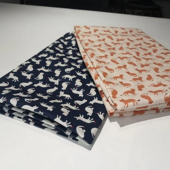2019NEW bumbac pisica Drăguț de imprimare Diagonal tesatura Poplin pentru rochie Haine DIY asternuturilor de pat set de cusut manual material patchwork