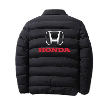 2020 Iarna Masina Honda Logo Bărbați Tendință de Moda Jachete cu Fermoar din Bumbac Îmbrăcăminte de Zi cu Zăpadă Caldă Stil Clasic Masculin Topuri