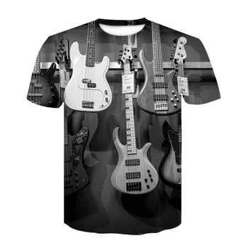2020 nou 3d denim craniu amuzant 3d imprimate rock Harley Cavaler T-shirt, barbati casual Tricou de vară de înaltă calitate t-shirt pentru bărbați