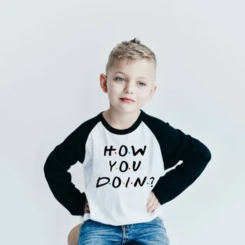 2020 Nou Toamna Baieti T Shirt de Imprimare de Moda pentru Copii Tricou pentru Băiat Casual Maneca Lunga Fete pentru Copii T-Shirt pentru Copii Haine de Brand