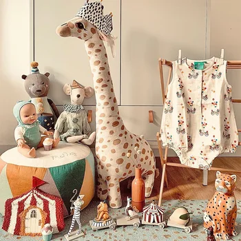 2021 67 CM girafa jucarie de plus creator de desene animate drăguț papusa baby companion păpușă jucărie de pluș pentru copii ziua de nastere cadou de craciun girafa