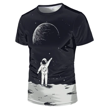 2021 cerul înstelat imprimate 3D T-shirt barbati casual de vara pentru bărbați T-shirt distractiv T-shirt streetwear bărbați și femei topuri