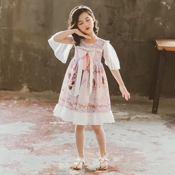 2021 Fete Vara-O Singură Bucată De Dropshipping Rochie De Printesa Rochie Stil Coreean Little Girl Dress