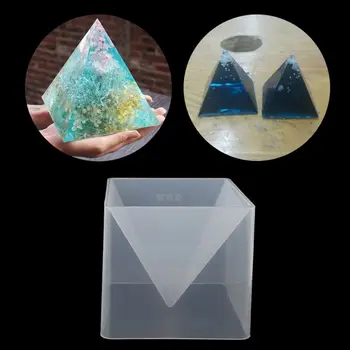 2021 Nou Super Piramida Silicon Mucegai Rasina De Artizanat Bijuterii De Cristal Mucegai, Cu Rama Din Plastic