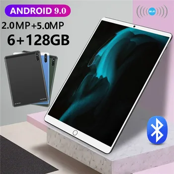2021 Nou-veniți 10.1 Inch 6G+128GB Tablet PC Android 9.0 Ecran Mare 4G LTE Telefon Bluetooth GPS Tablete Suport Zoom