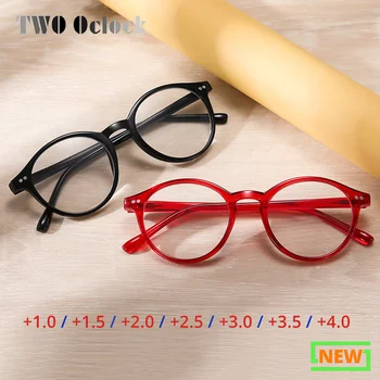 2021 Retro Rotund Ochelari de Lectură a Femeilor de Bărbați, baza de Prescriptie medicala Clasa Lumina Albastră de Blocare Pahare gafas de lectura D6103 oculos de grau