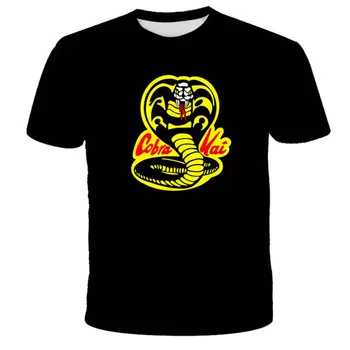 2021 Vara Boys T-Shirt Cobra Kai Vintage Tricou Maneca Scurta Karate Kid T Shirt Echipajul Gât Topuri Plus Dimensiune Îmbrăcăminte pentru Copii