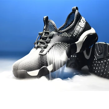 2021New bărbați Steel Toe Securitatea muncii Pantofi Respirabil Usoare Reflectorizante Casual Sneaker Preveni piercing Femei cizme de Protecție