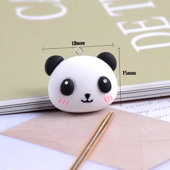 20buc Rășină Desene animate Panda Cookie-uri Farmecele pentru Bratari Colier Cercei Bijuterii Accesorii DIY Pandantive Telefon Decor