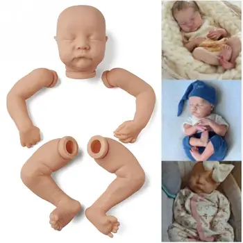 22inch Vinil Cap Soft de Simulare a Renăscut Baby Doll Kit Complet Membrele Nevopsite Cadou DIY Proporții Și Detalii foarte