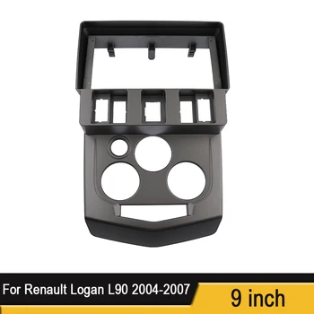 2Din Car DVD Cadru Mufă Audio de Montare Adaptor de Bord Tapiterie Kituri Angel Panoul de 9inch Pentru Renault Logan L90 2004-2007 Jucător de Radio