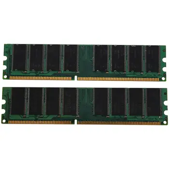 2x1GB PC3200 non-ECC DDR 400MHz Densitate Mare de MEMORIE 184-pin DIMM de RAM