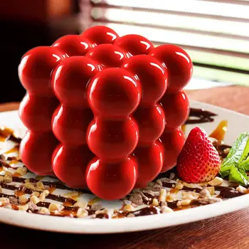 3D 6-grila de Silicon Tort Mousse de Mucegai Mousse de Ciocolata Tort Mucegai Instrumente de Copt Budinca de Mucegai Mucegai Silicon Desert Mucegai