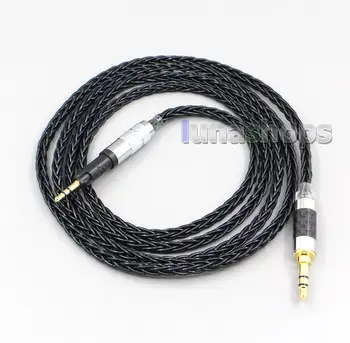 4.4 mm XLR 8 Core Argint Placat cu Negru Casti Cablu Pentru Audio Technica ATH-M50x ATH-M40x ATH-M70x LN006585