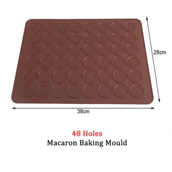 48 Gauri Macarons Pad Silicon Mat Forme De Copt Accesorii Non Stick Linie Coace Tort De Bucătărie, Cuptor Rulare Gadget-Uri De Bucătărie Instrumente