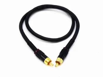 4N OFC HIFI 2RCA tata Cablu Audio Profesional tube amp cablu audio de înaltă calitate de ecranare interferențele de semnal RCA cablu audio