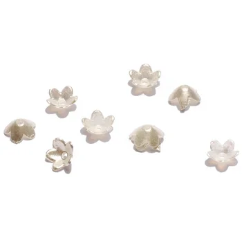 500pcs Flori Acrilice Margele Imitatie Perla Lăptos Liber Distanțier Pentru DIY Brățară Colier Furnizor de Luare de Bijuterii Accesorii 6mm