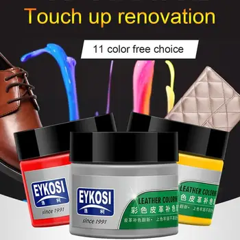 50ml Complementare Pastă de Culoare Pentru Pantofi/portofel/canapea/auto Scaun Auto Piele Renovare Colorant, Agent de Reparații Găuri Zero Fisuri