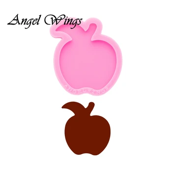5cm Apple cherry Insigna Tambur Precum Matrite de Silicon DIY Bijuterii Strălucitoare Rășină Epoxidică Mucegai Personalizate cu Ridicata DY0337