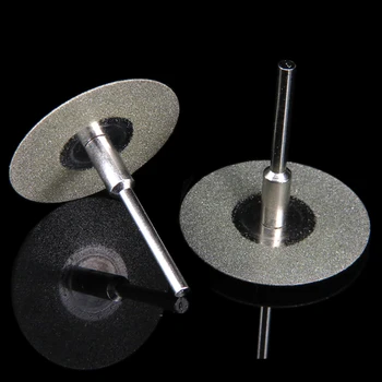 5pcs diamantate Discuri de Tăiat Mini Diamond Ferăstrău cu 1buc Conectarea 3mm Coadă pentru Dremel se Potrivesc Instrument Rotativ