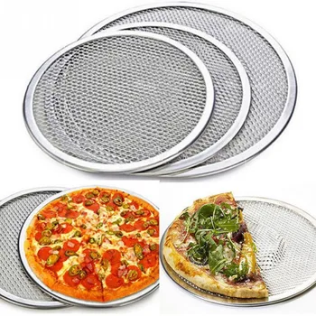 6/8/10/12/14 Inch din Aluminiu Pizza Ecran de Copt o Tava de Metal Net Pizza Pan Bakeware Instrumente de Bucătărie Non-stick de Pizza Mucegai Accesorii