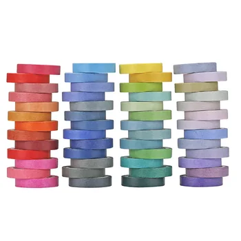 60 Buc/set de Bază de Multi-culoare Bandă Washi Curcubeu Bandă de Mascare Decorative, benzi Adezive Autocolant Album Diy Rechizite
