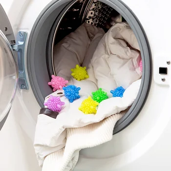 6Pcs Magic Spălătorie Mingea Mașină de Spălat Decontaminare Anti-lichidare de Spălat Minge de Spălat Asistentul de Curățare Mingea