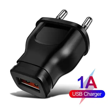 Adaptor Port USB Încărcător UE Plug 5V 1A de Perete de curent ALTERNATIV Portabil Rafinat Universal Rapid de Încărcare Pentru Telefonul Mobil Iphone 12 11